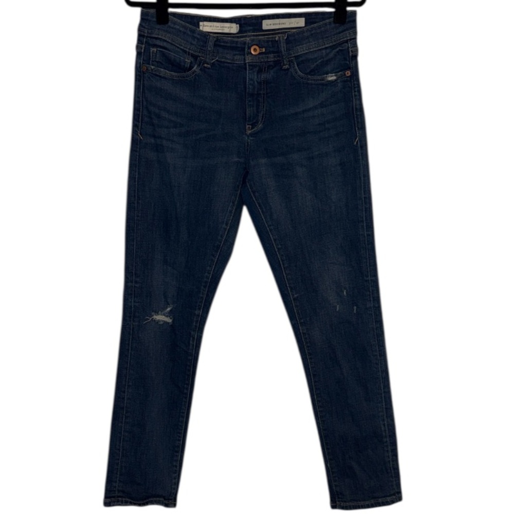 Pilcro and the Letterpress by Anthropologie Dark Wash Slim Boyfriend Jeans